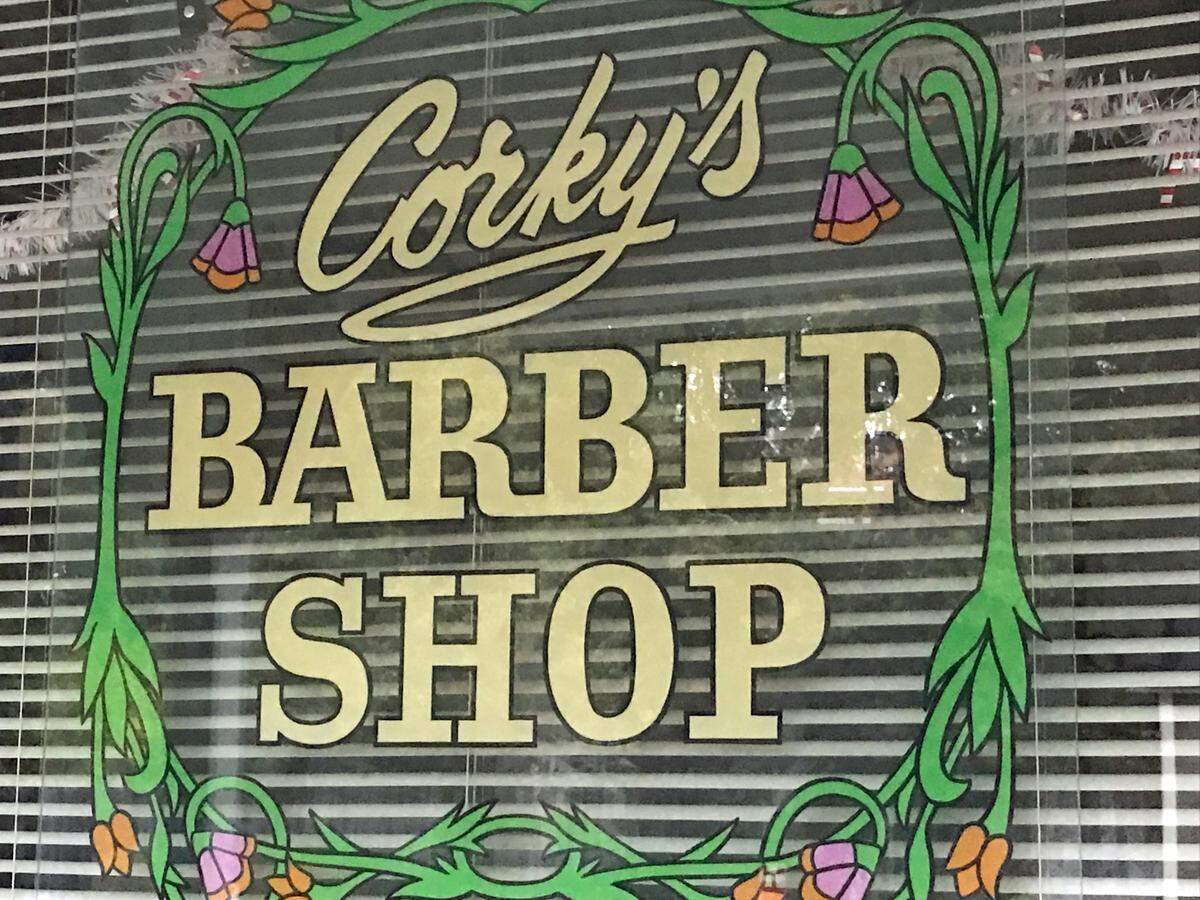 Corky’s Barber Shop has been in business in Cambria since 1972.