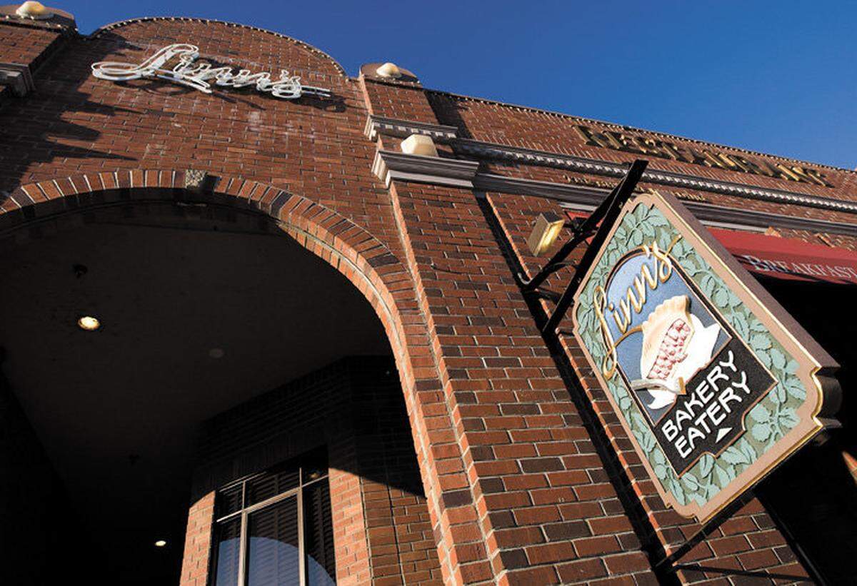 Linn’s brick facade at 2277 Main St. in Cambria.