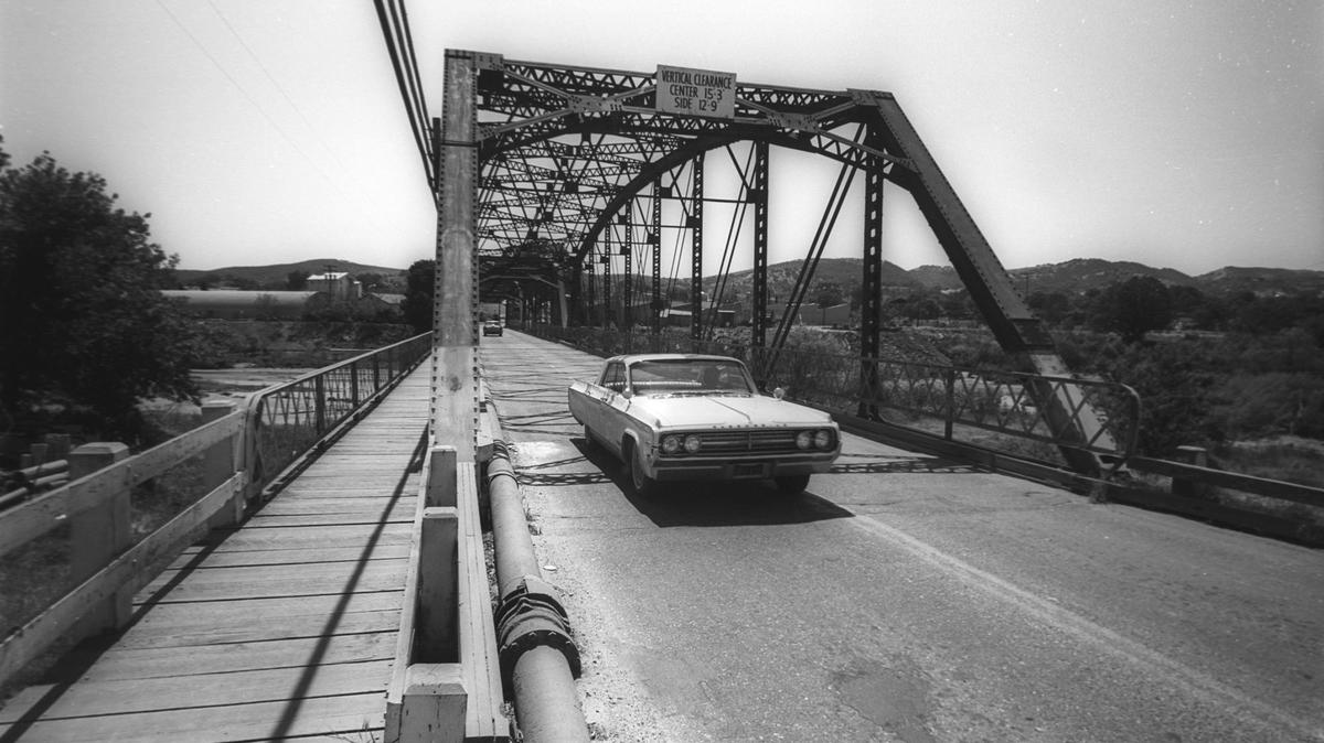 Paso Robles bottleneck This old bridge across the Salinas River at 13th Street in Paso Robles has seen better days, but replacement of the 50-year-old structure awaits city council financing, an estimated $250,000 project May 25, 1965. It took two tries to blow up the bridge when it was replaced.