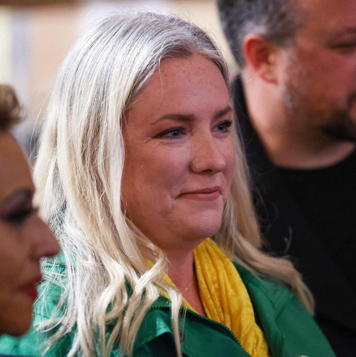 Morro Bay council member Jen Ford at a party election night Nov. 8, 2022.