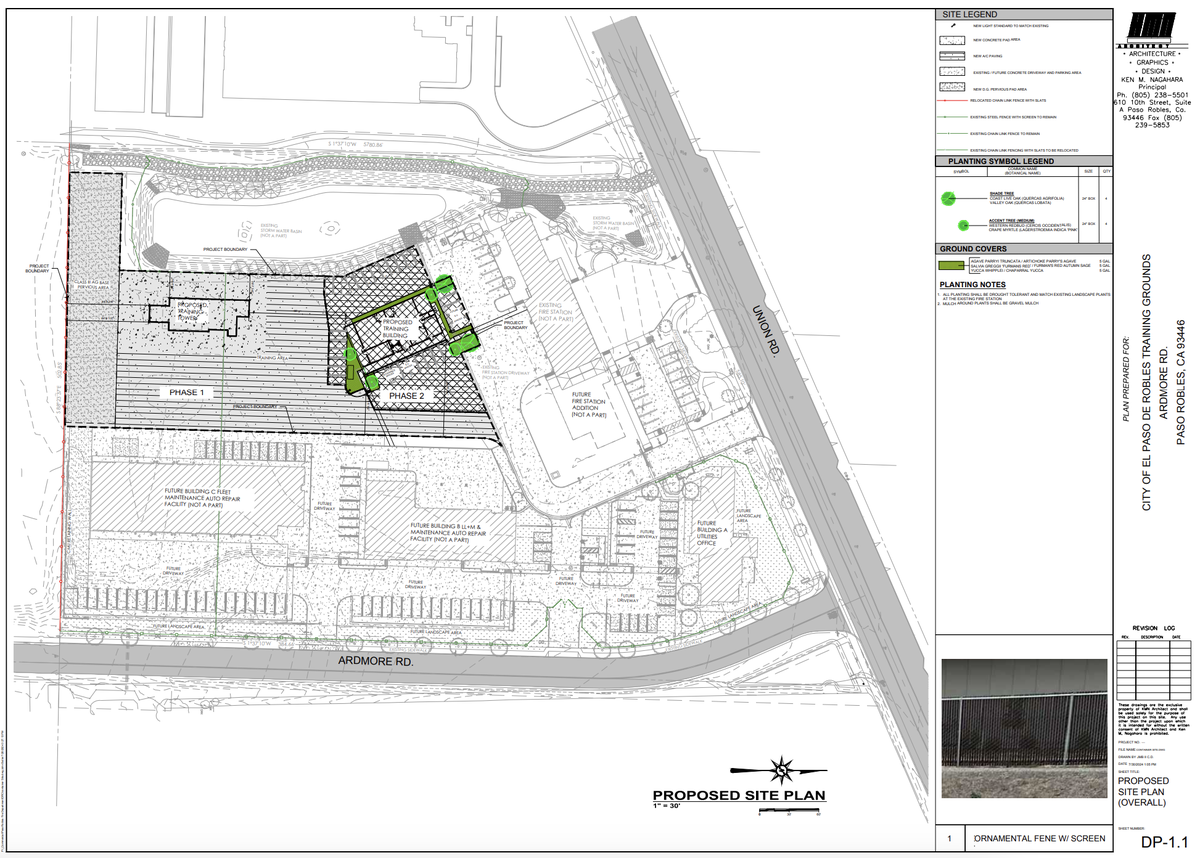 The Paso Robles Planning Commission approved the construction of a new training building training tower behind Fire Station No. 3 at 2930 Union Road Tuesday, Oct. 8, 2024.