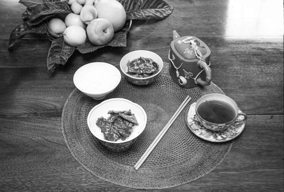 Ethel Cooley, who retired as San Luis Obispo High School dean in 1970, was instrumental in establishing student foreign exchange programs at the high school. After President Richard Nixon’s historic trip to China, interest was high and Cooley demonstrated Chinese cooking in June 6, 1972.