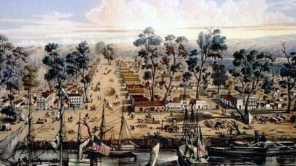 Sacramento in 1850.