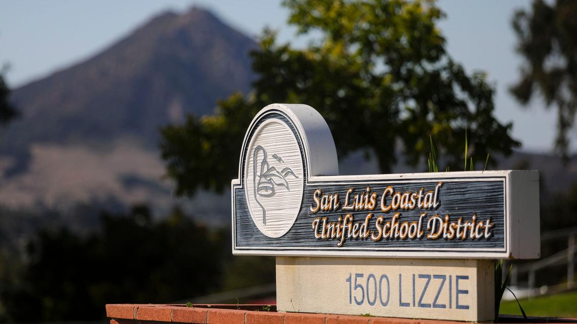 San Luis Coastal Unified School District sign