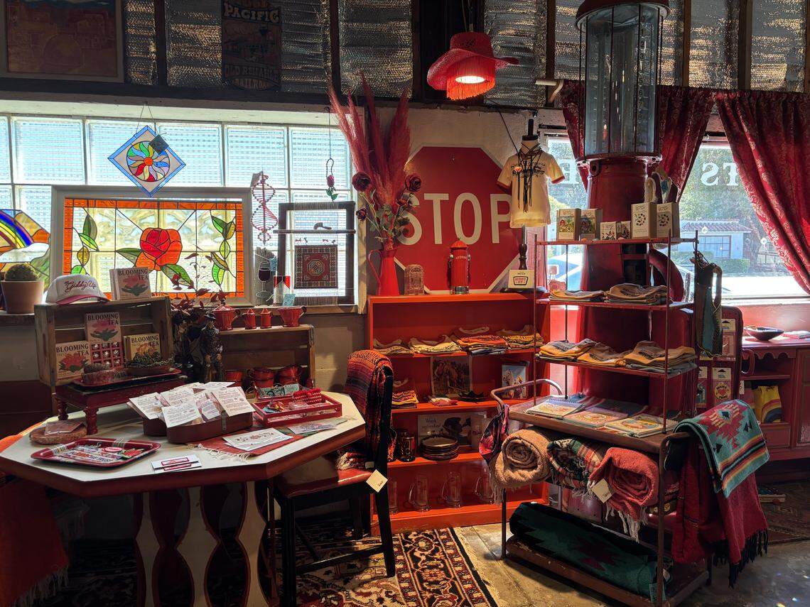 The Giddy Up opened in early 2024, with color-coded items all around The Rainbow Hut in Santa Margarita.