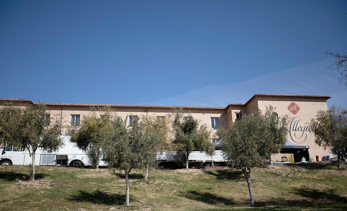 Allegretto Vineyard Resort in Paso Robles is the setting for an episode of the NBC show “This Is Us,” filmed in March 2022. Cranes and film trailers can be seen from Highway 46.