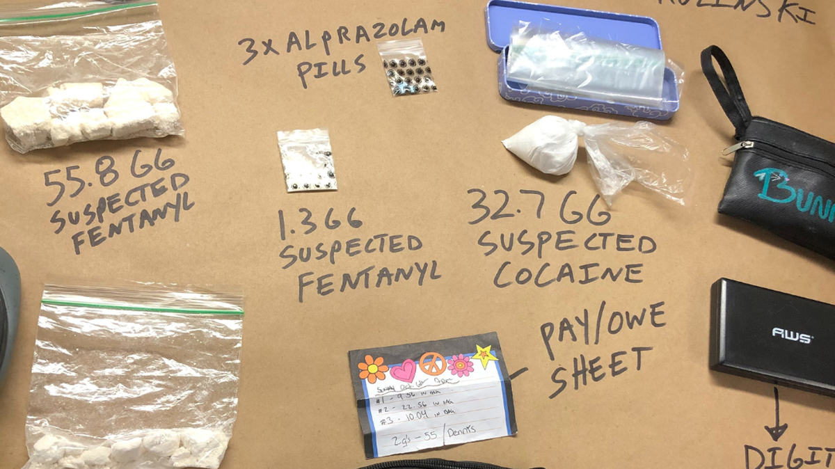 Crystal Kulinski was arrested in SLO in October during a probation check, when she was found to be in possession of suspected fentanyl, meth and cocaine, police say.