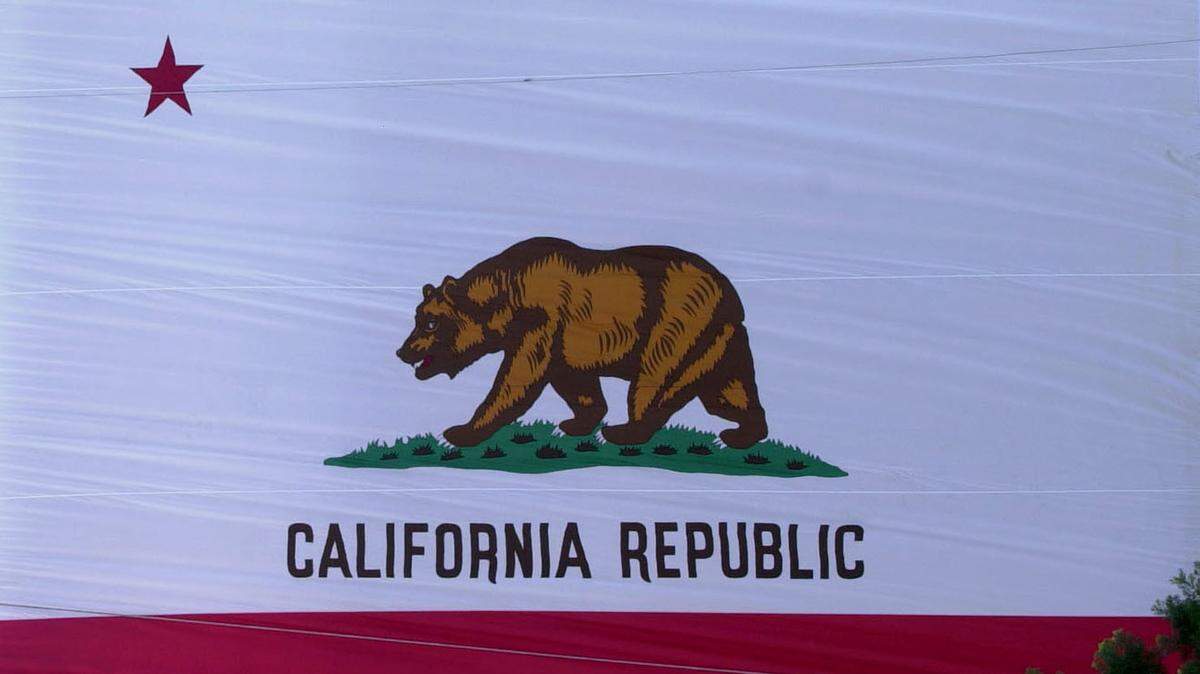 California’s grizzly bear flag was adopted at the behest of the Native Sons of the Golden West, a group that believed California was given by God to a “white people.”
