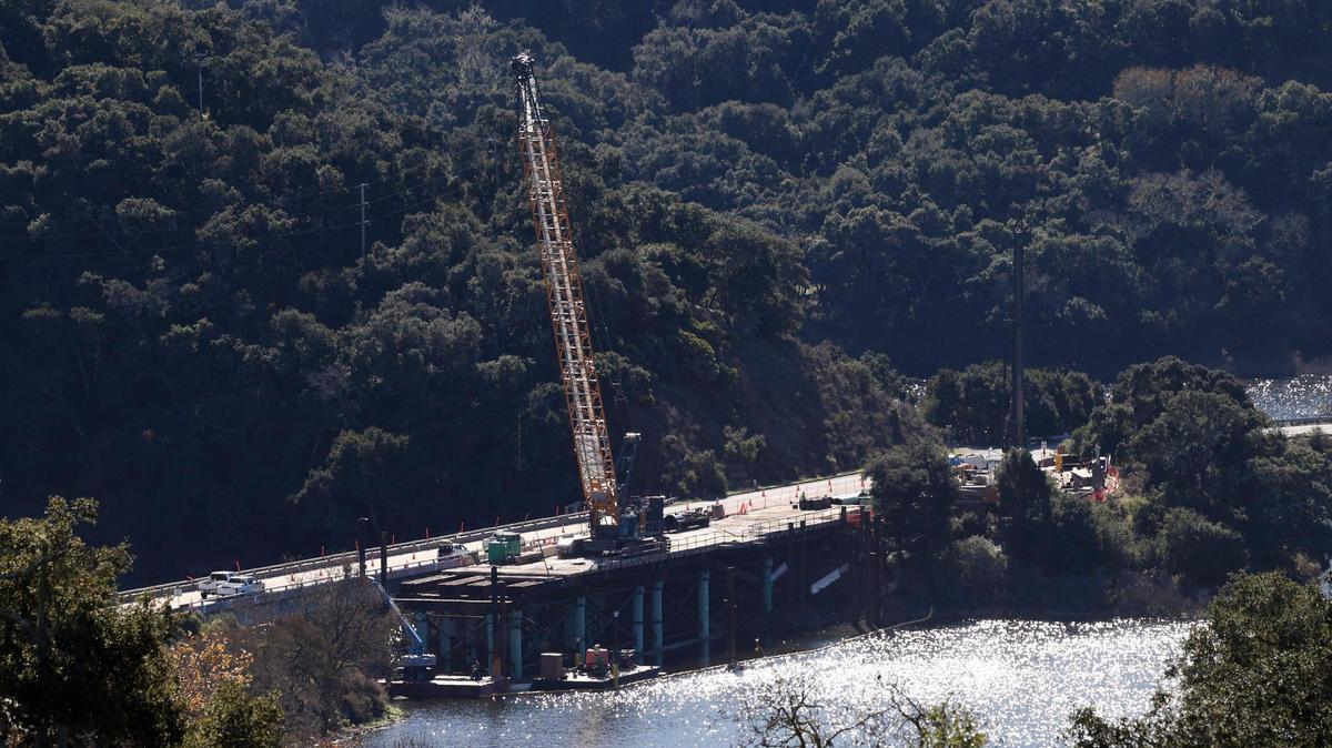 A $9 million seismic retrofit will protect the Lopez Drive Bridge, seen here on Jan. 5, 2024, from collapsing in an earthquake. It is on the access road to the campground at Lopez Lake.