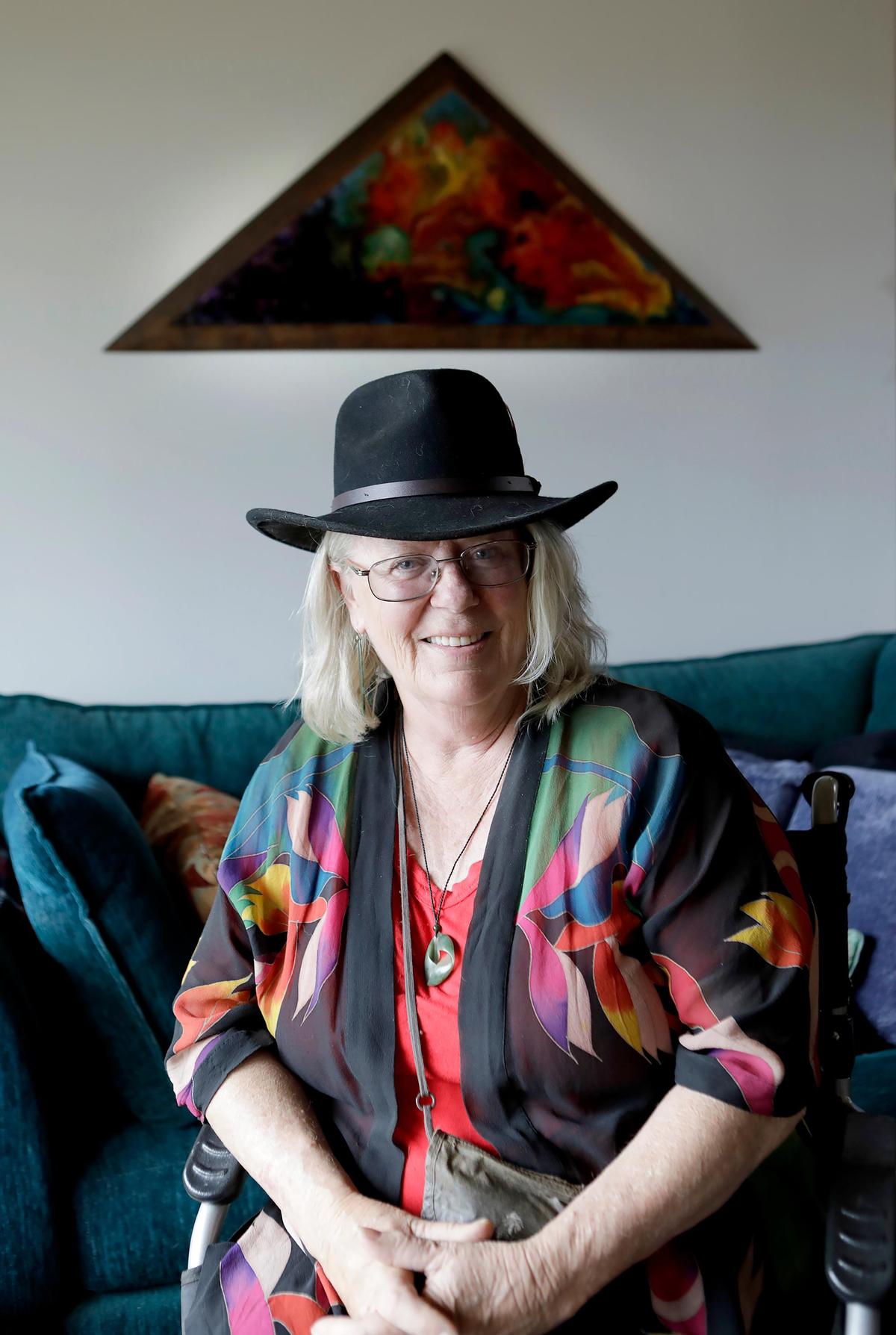 Kate Kovoa, otherwise known as Big Sur Kate, during a recent visit to Cambria.