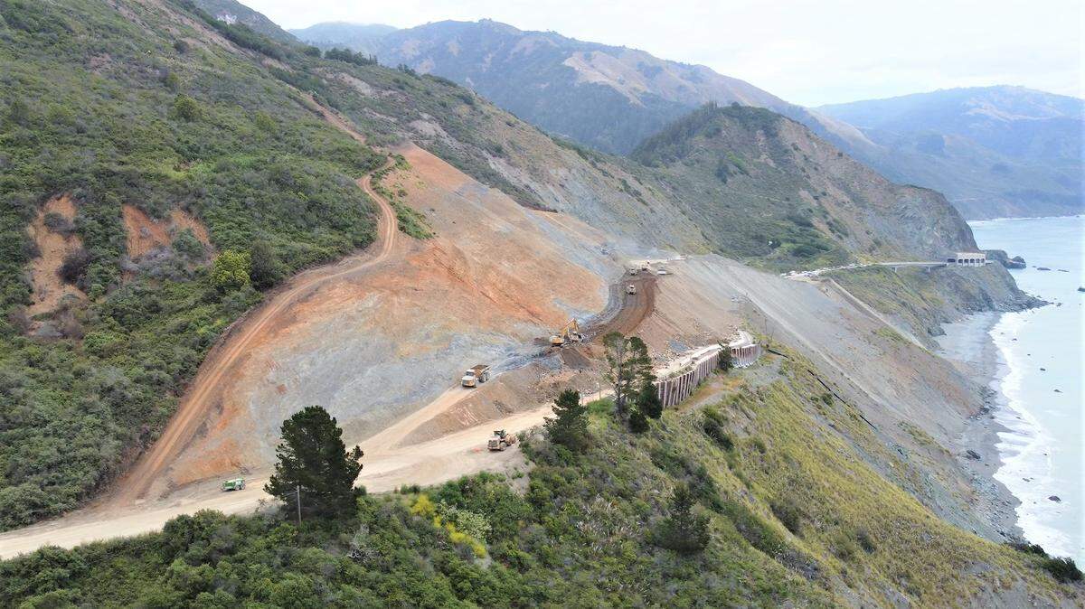 Caltrans is working to clear a major landslide from Highway 1 at Paul’s Slide after winter storms sent tons of dirt and debris barreling down onto the scenic roadway. Drone footage shows the work being done at the site on June 23, 2023.