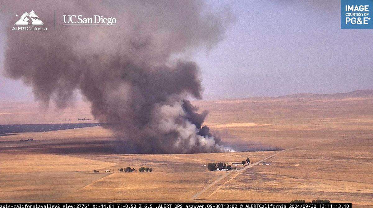Cal Fire responded to a vegetation fire in the California Valley on Monday afternoon. As of 1:23 p.m. the 20 acre fire had potential for 50 acres.