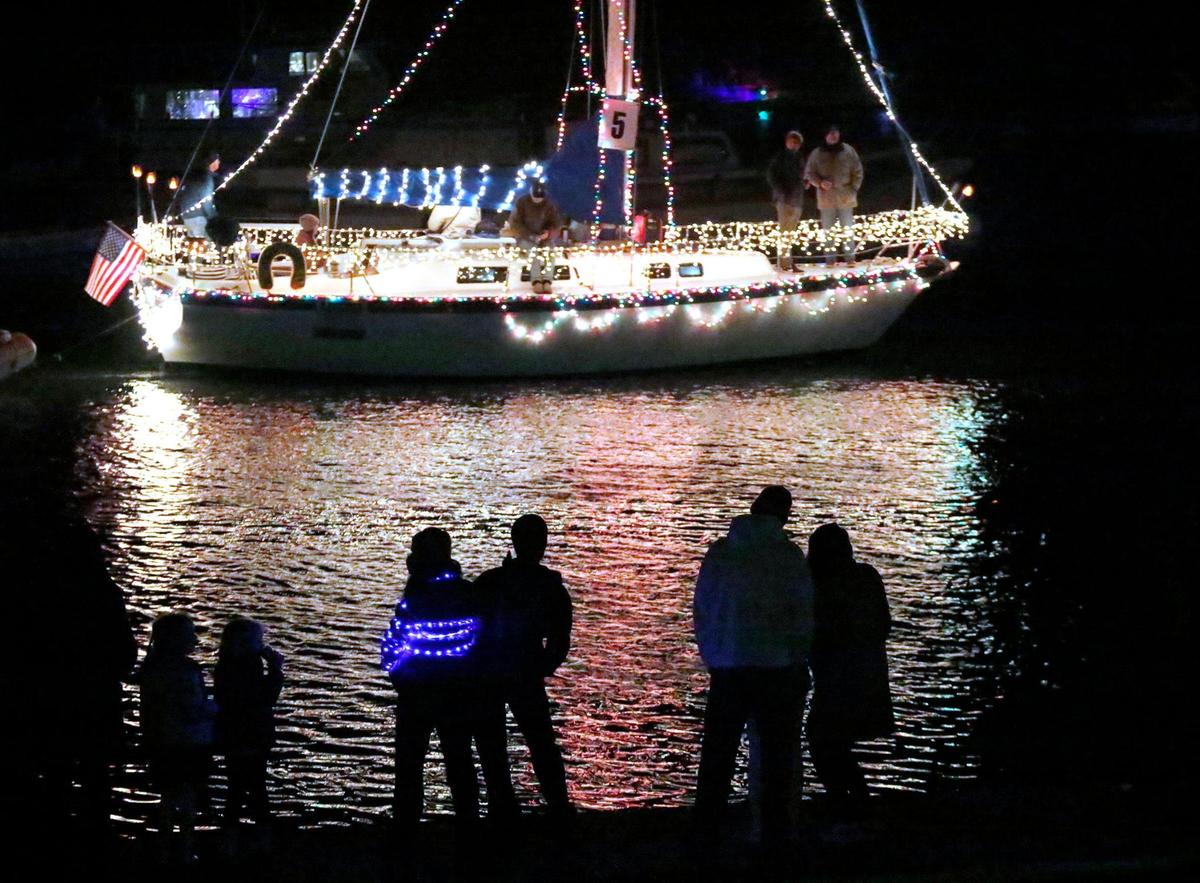 The Morro Bay Lighted Boat parade was held in Morro Bay Harbor, Saturday, Dec.4, 2021.