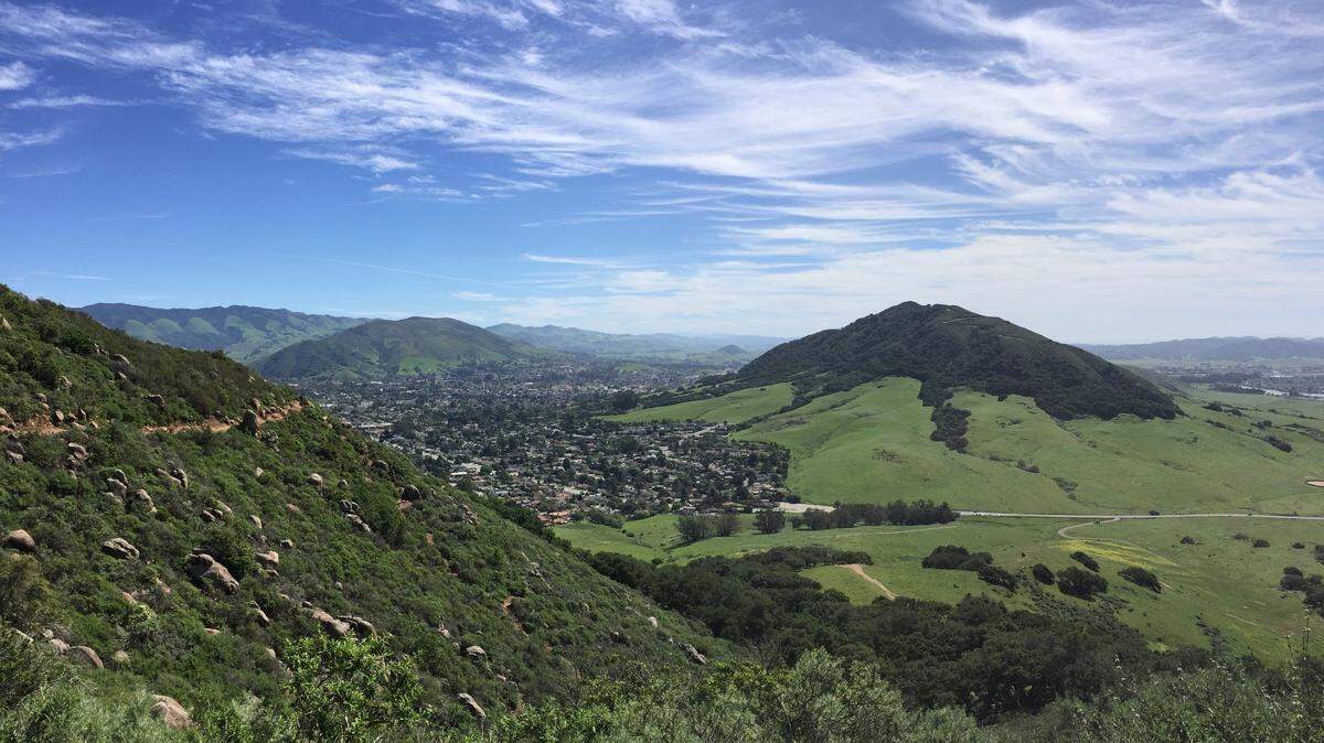 A view of Cerro San Luis Obispo from Bishop Peak Trail.