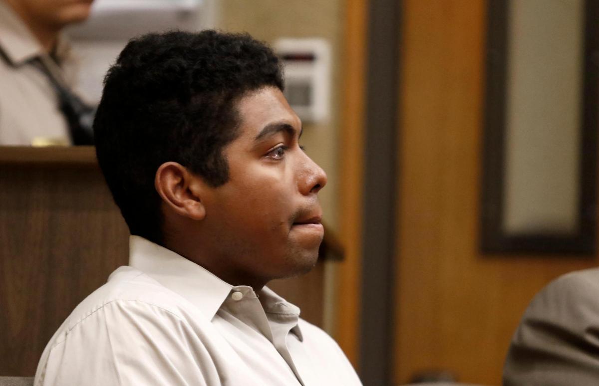 Daniel Angel Saligan Patricio, 24, listens in court on March 1, 2023. He is charged with vehicular manslaughter in the deaths of Matthew Chachere, 39, and Jennifer Besser, 36, on Nov. 21, 2022.