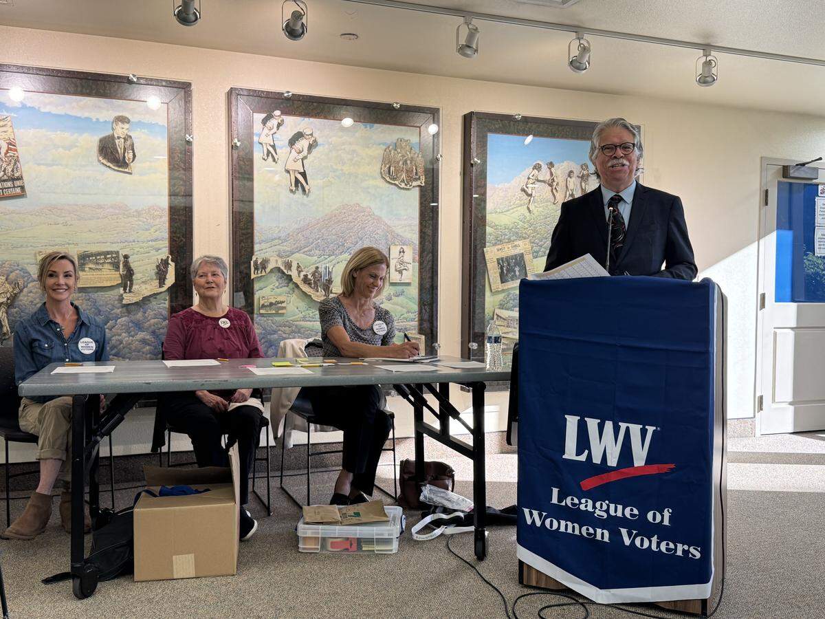 The League of Women Voters of San Luis Obispo County hosted a forum for candidates running to be the next SLO County clerk-recorder on April 7, 2026.