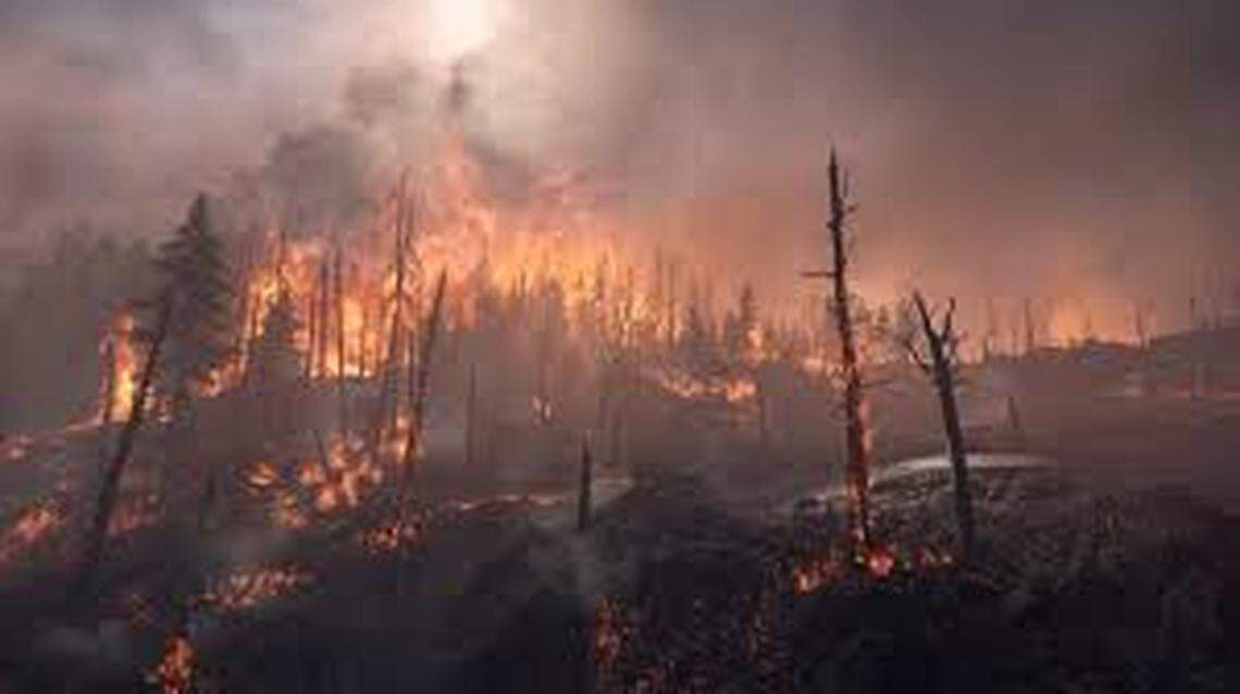 The Dolan Fire, which has burned more than 21,000 acres and closed Highway 1.
