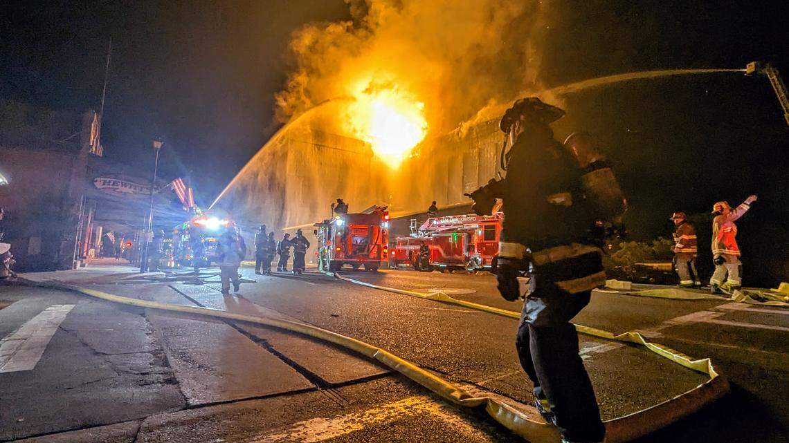 Teen, adult charged in fire that burned down Templeton Feed & Grain