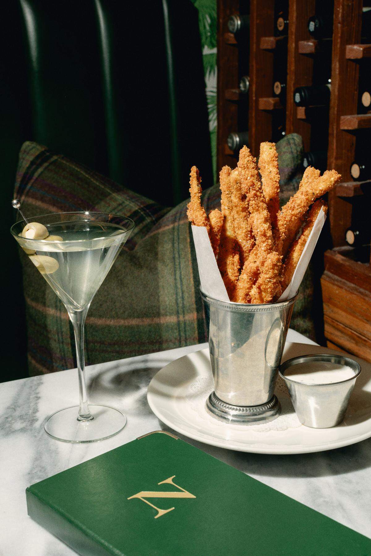 The fan-favorite item on the happy hour menu are the zucchini fries at Nate’s on Marsh in San Luis Obispo.