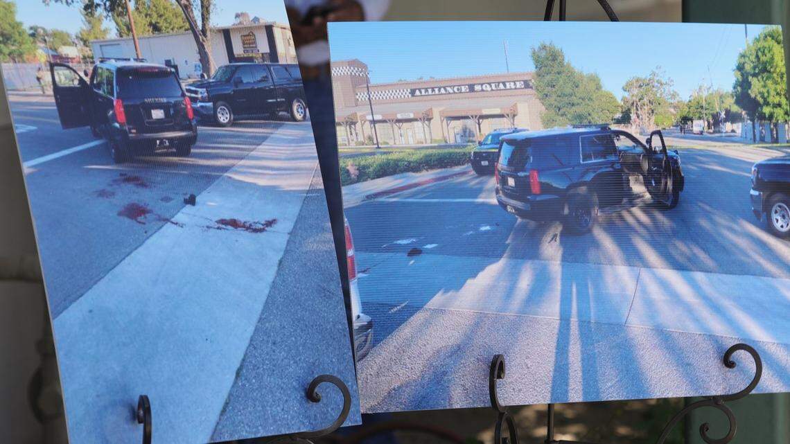 Photos of the suspect in Wednesday’s shooting of a San Luis Obispo County Sheriff’s Office deputy released at a news conference June 10, 2020.