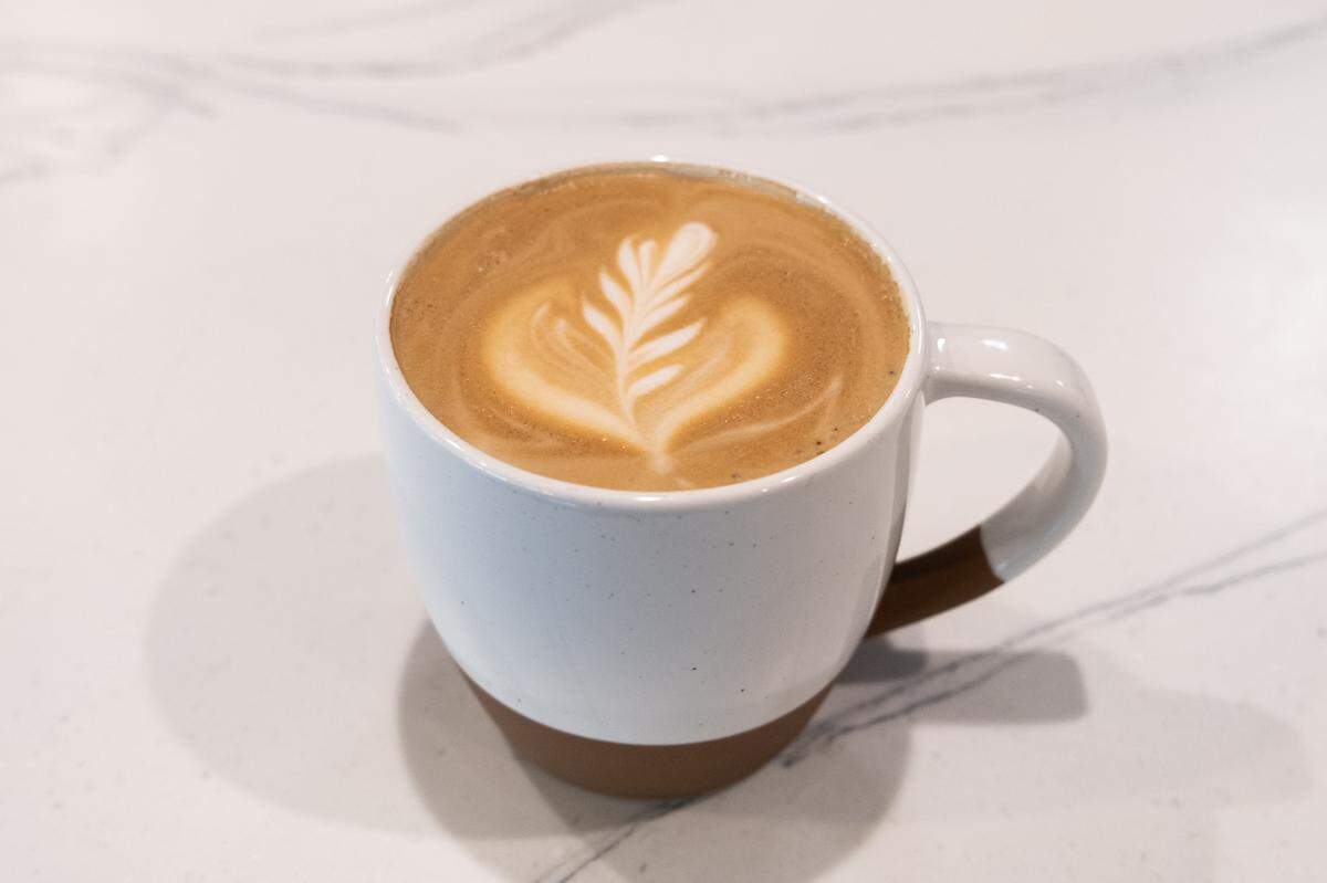 A latte from Greenhouse Coffee Co. in Arroyo Grande on Jan. 21. 2023.