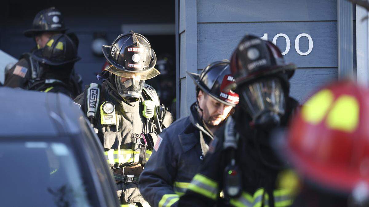 Firefighters battled a fire in a town home on Exposition Drive in San Luis Obispo on Aug. 28, 2025. No injuries were reported.