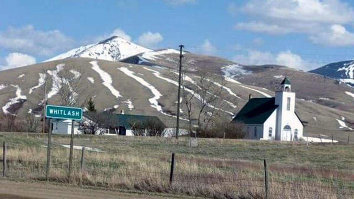 The Rev. Mark Moon’s church in Whitlash, Montana.