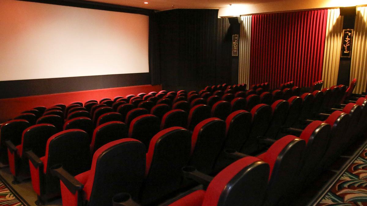 The San Luis Obispo International Film Festival (SLOIFF) is joining forces with the Palm Theatre to establish the SLO Film Center. Inside one of the movie theaters.