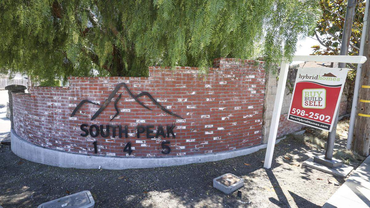 Linda Valentine is struggling to sell a mobile home in the South Peak Mobile Home Park in San Luis Obispo, seen here on July 24, 2025, after she said her space rent was raised above market rate.