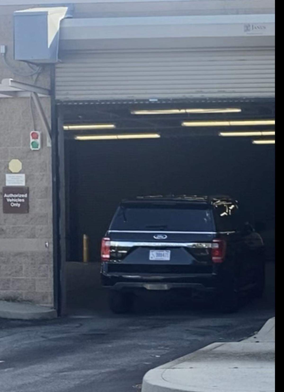 The San Luis Obispo County Jail opened its gate for a Department of Homeland Security vehicle on Oct. 21, 2025.