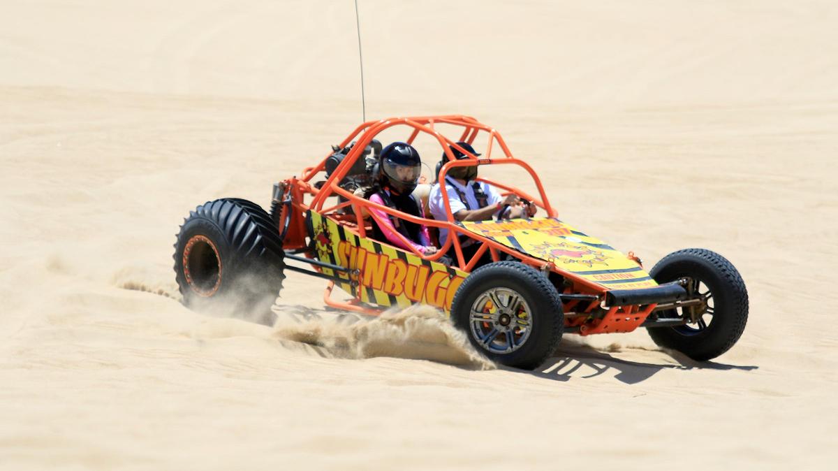 Riders in the OHV area of Oceano Dunes SVRA, Saturday, June 29, 2019.
