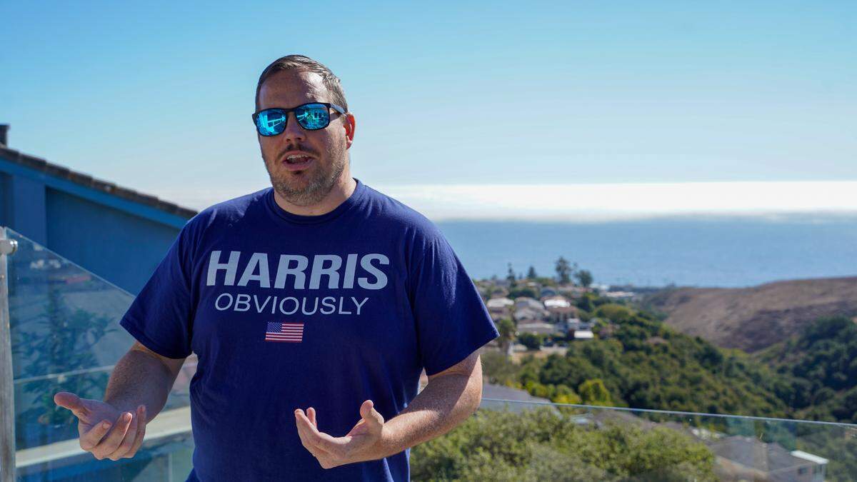 Attorney Scott Taylor’s Pismo Beach home is equipped with around 200 Alexa-controlled devices that respond to his voice commands, pictured Wednesday, Sept. 4, 2024. Taylor’s devices open and close window blinds, activate a fire pit, turn on lights and TVs and more.