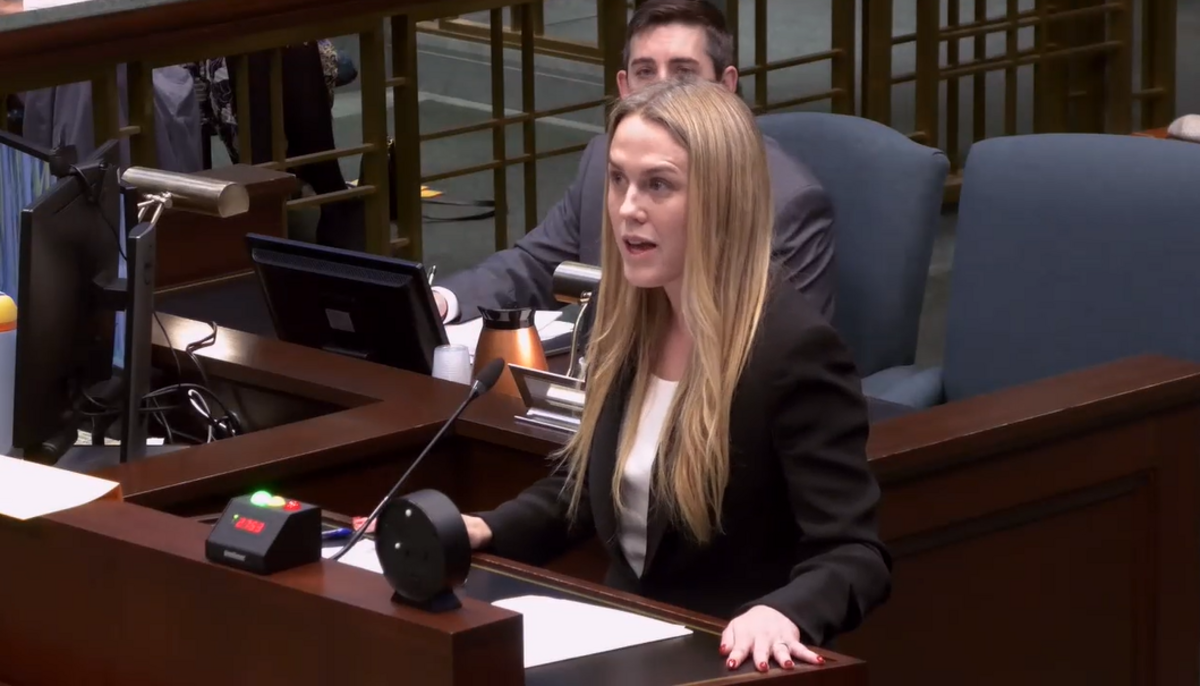 Deputy solicitor general Cara McConnell Newlon defended the California Coastal Commission at a California Supreme Court hearing on Dec. 3, 2025.