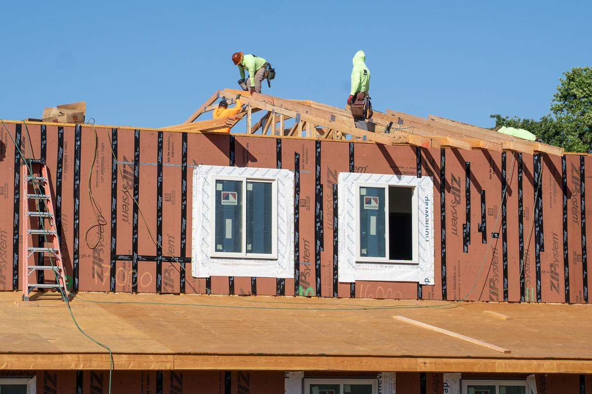 ECHO will add 30 new beds for homeless families in a new modular facility, shown here under construction on Thursday, April 2, 2026. The facility was fabricated by Bevyhouse in Santa Paula and shipped to Atascadero for final assembly, with a late 2026 opening day.