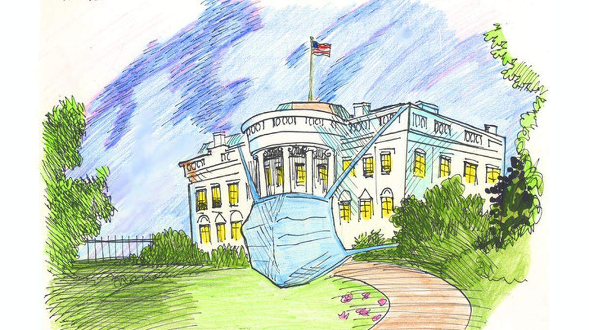 White House masked