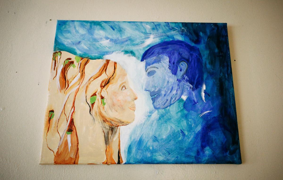 Christine gave Tom this painting as her final gift before her death.