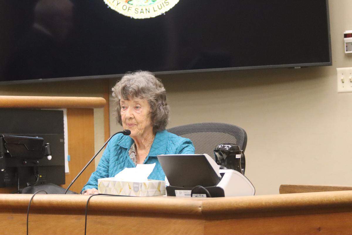 Landlord Carolyn Moffatt, testified in court during the preliminary hearing of Gaea Powell, her tenant, on April 1, 2026. Powell is charged with nine counts of election fraud.