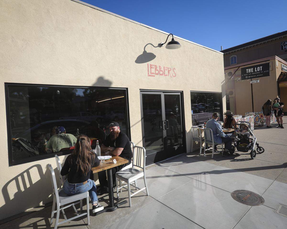 A new pizza restaurant is open on Traffic Way, Lebbers Pizza Atascadero seen here on Oct. 8, 2025.