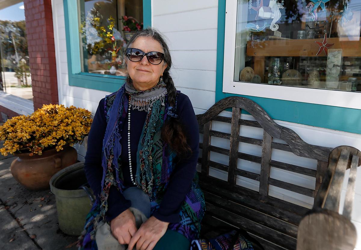 Susan Stewart, owner of Beads by the Bay in Morro Bay, wonders how she will survive the coronavirus shutdown.