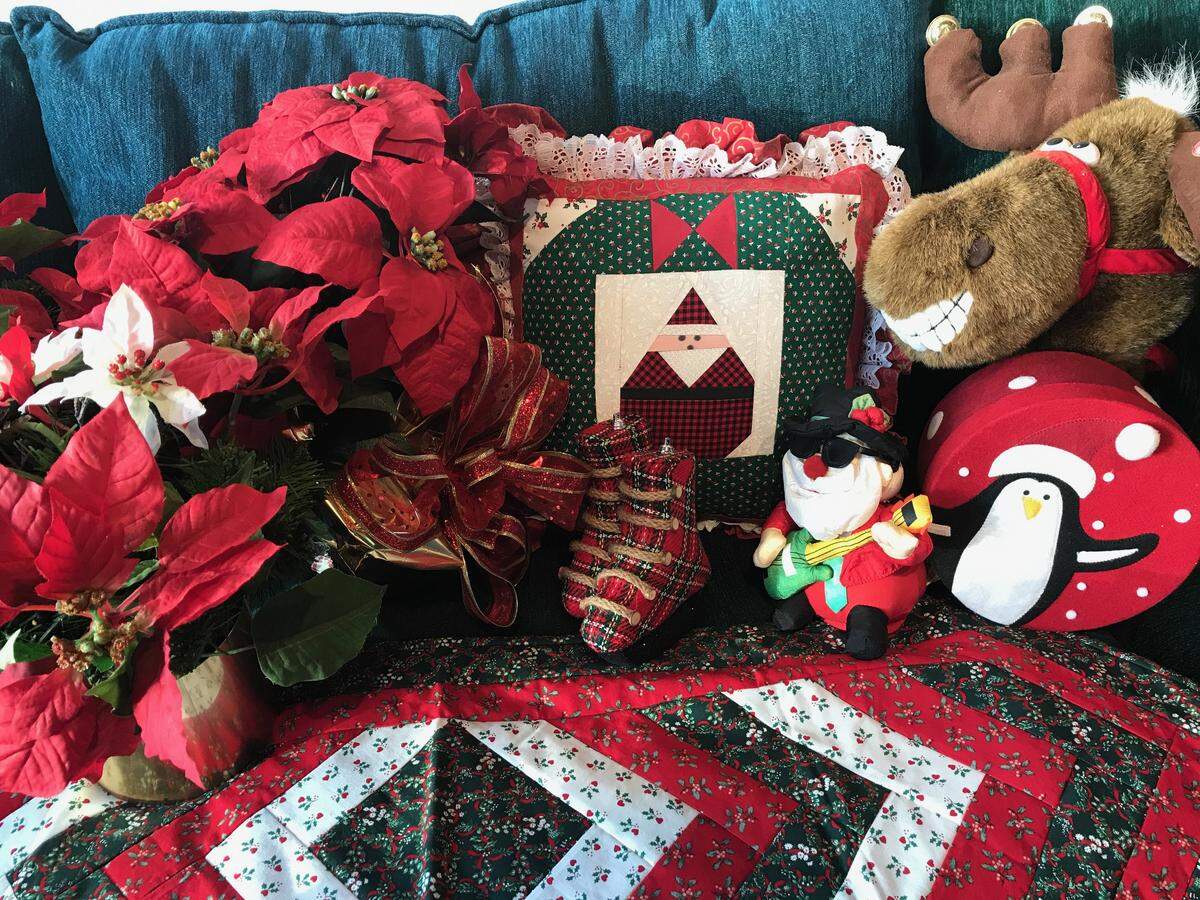 This is just some of the holiday stuff that Cambrian columnist Kathe Tanner must put away, somewhere, somehow. She’s convinced there’s twice as much to pack now as she unpacked in December.