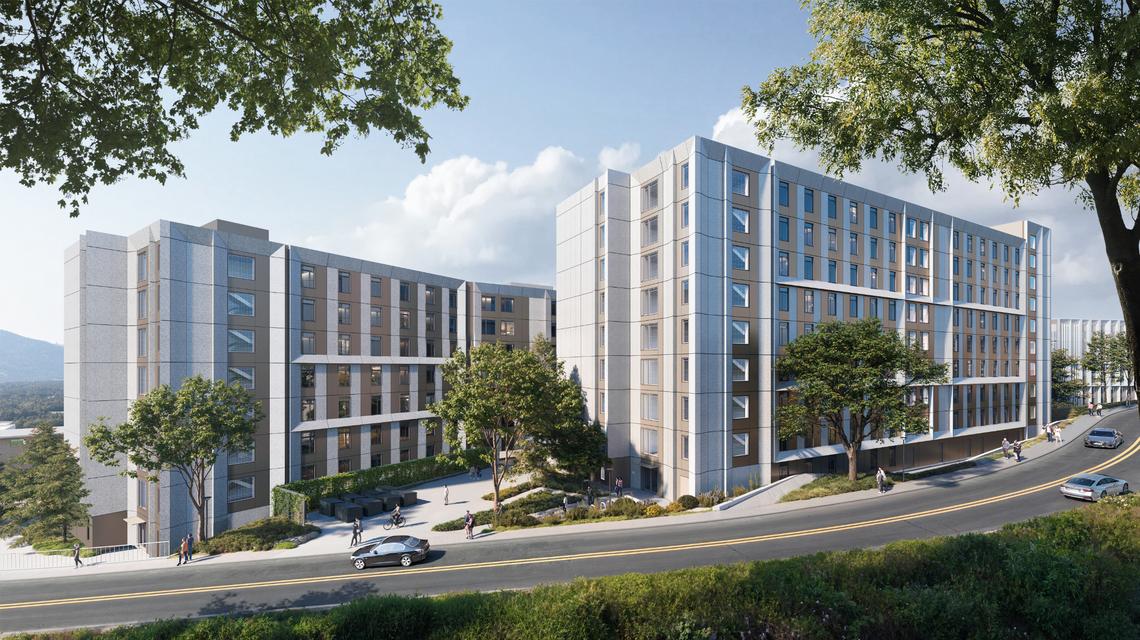 FullStack Modular, a modular housing builder, will bring 4,200 new beds to Cal Poly’s campus on the current site of the K1, K2 and R1 parking lots and the North Mountain residence halls. Manufacturing will start in late 2025, with the first phase of buildings expected to be complete by fall 2026 and a full buildout by 2030.