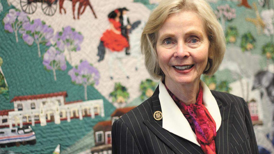 Lois Capps in her office in Washington, D.C.
