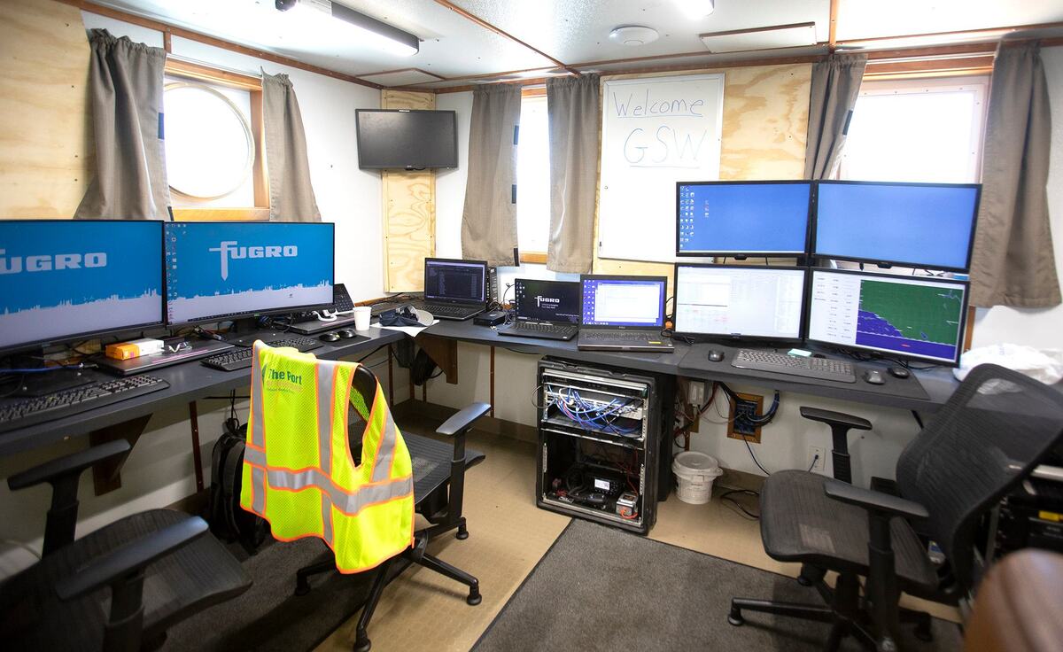 Scientists aboard the Go Adventurer will receive and process real-time data collected by survey equipment scanning the seafloor.