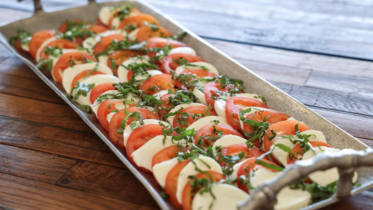 Caprese salad at The Eatery at Vina Robles, seen here on June 25, 2025.