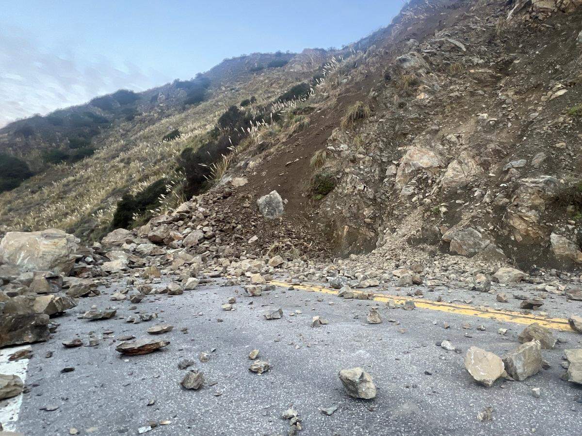 A slide sent rocks and boulders tumbling onto Highway 1 south of Lucia in the first week of 2026. Caltrans discovered the slide on Tuesday, Jan. 6, 2026, and were was able to clear it by the next day.
