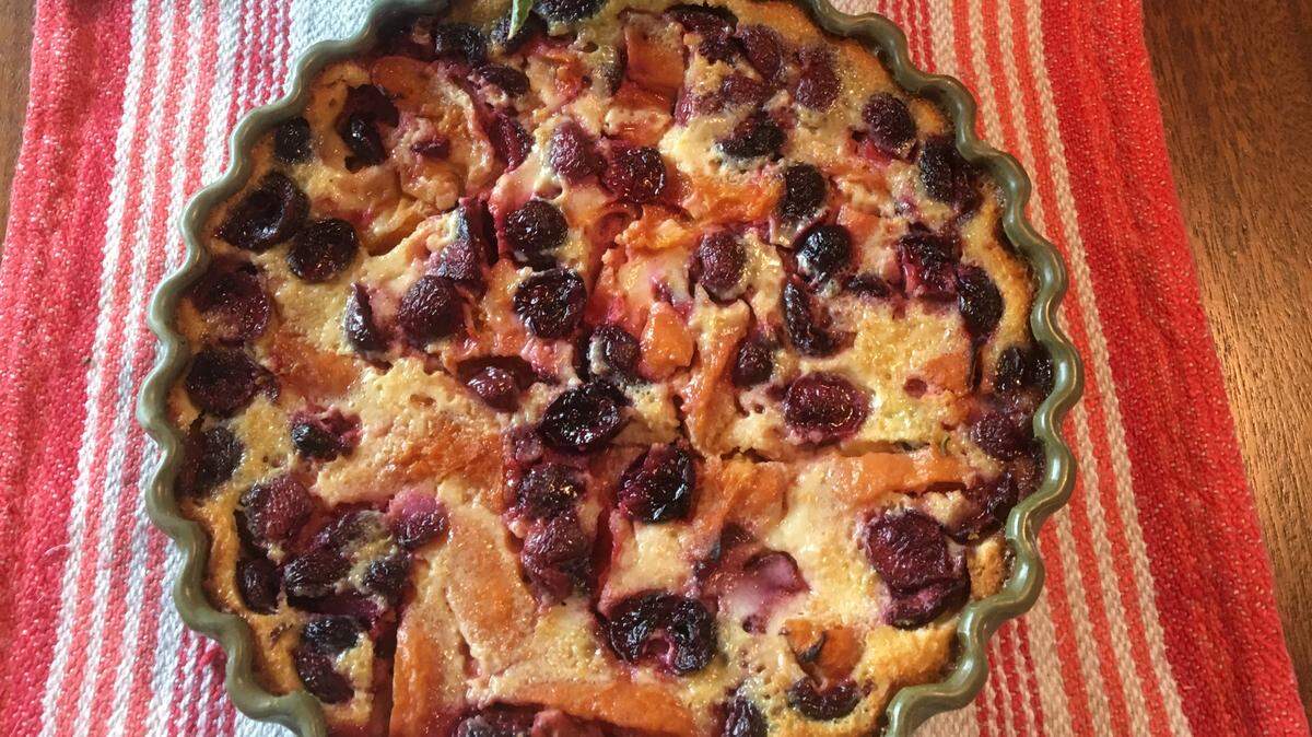 Cherry-Apricot Clafoutis