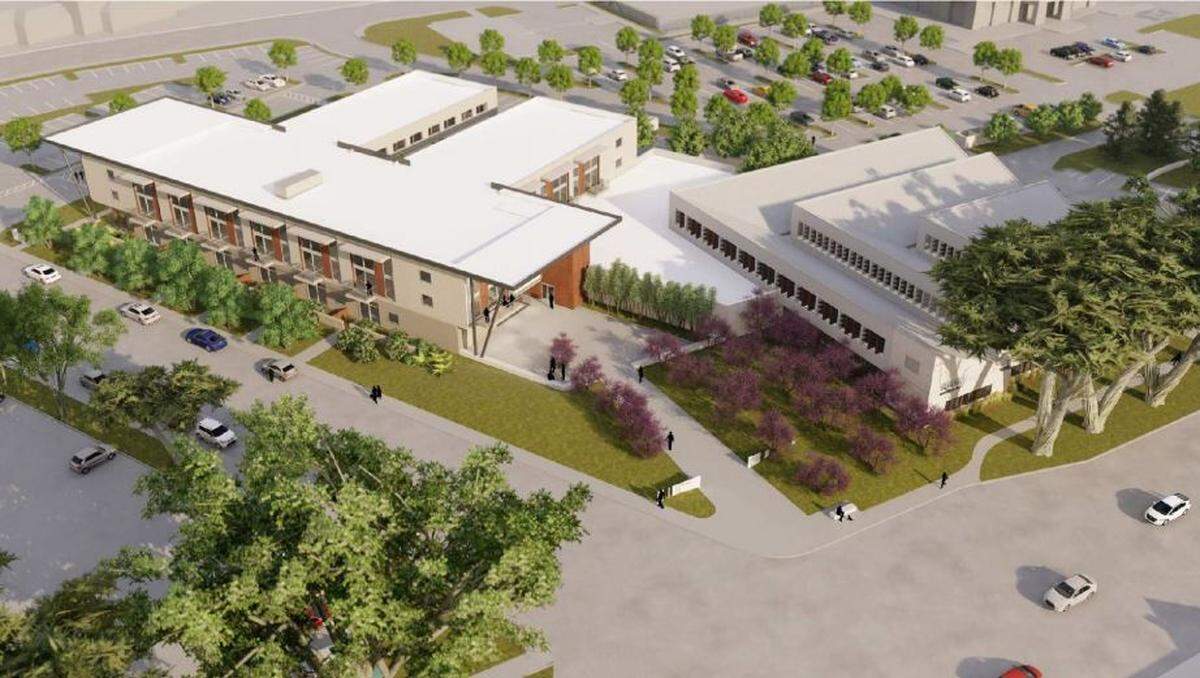A rendering of what the redeveloped site at 3825 S. Higuera St. in San Luis Obispo will look like.