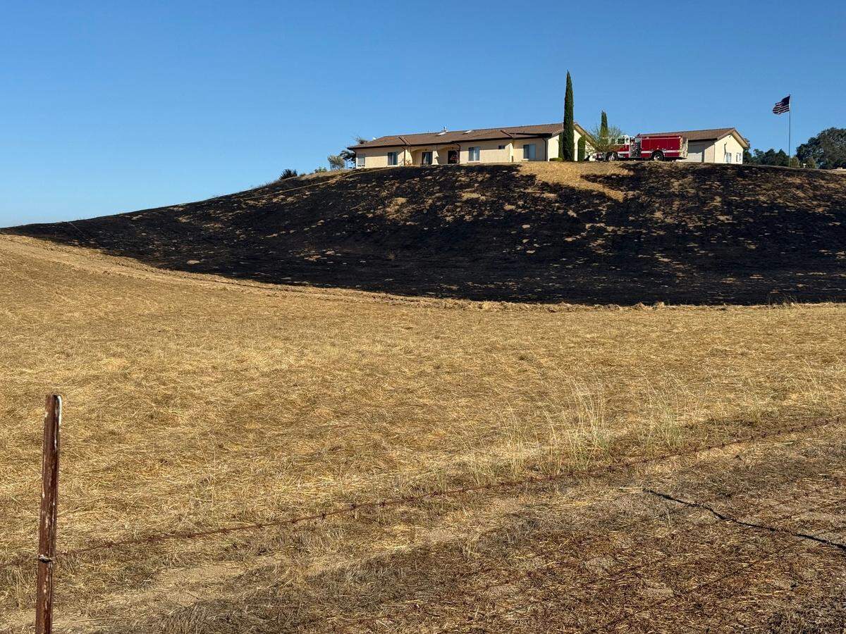 A fire burned a total of 9 acres in Atascadero on Saturday, Aug. 2, 2025.