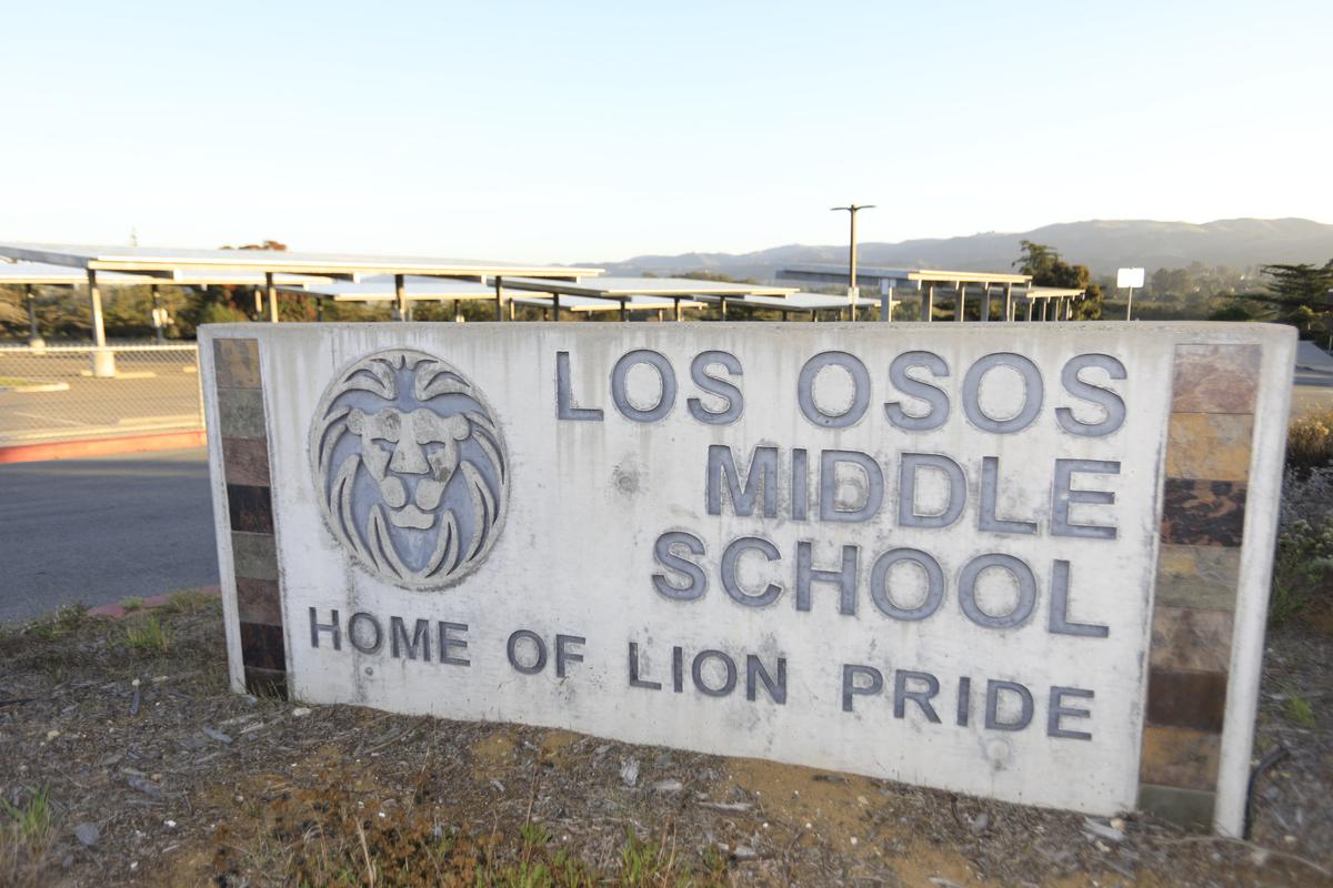 The entrance sign at Los Osos Middle School.