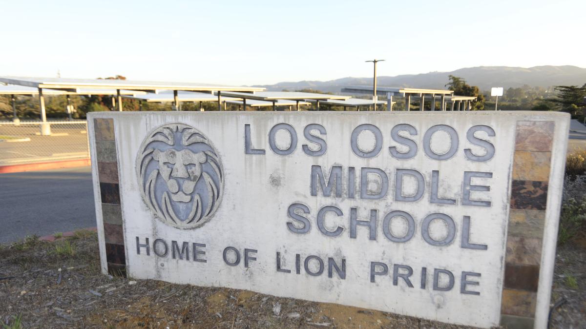 The entrance sign at Los Osos Middle School.